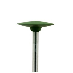 Polissoir monté vert en forme de lentille 2