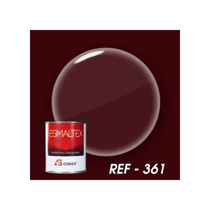 Esmalte bicomponente opaco ESMALTEX  Rojo burdeos 361 250 g.