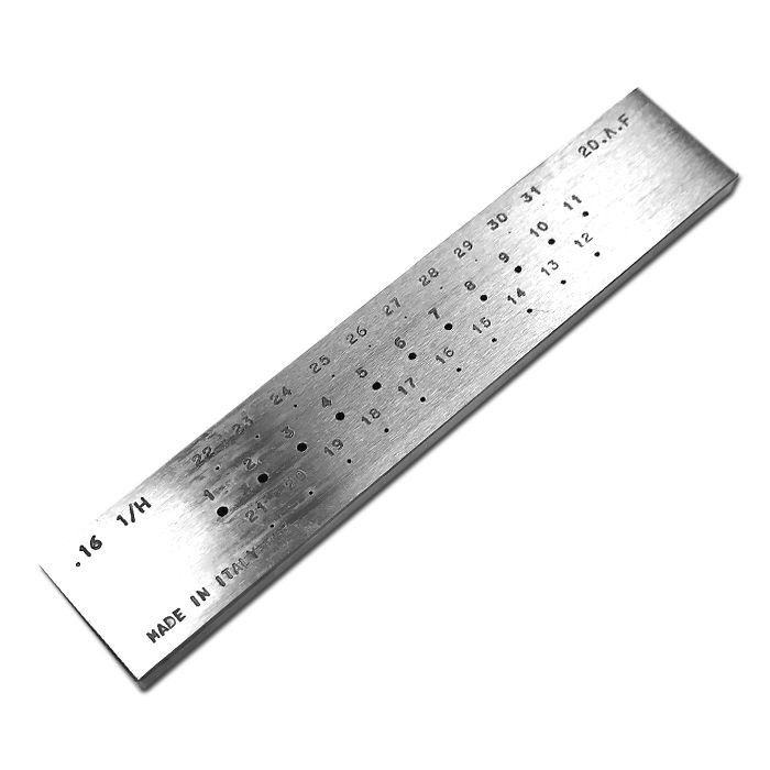 ROUND DRAWPLATES 31 HOLES (2A+FINE)