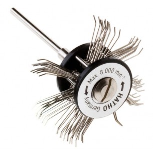 Cepillo montado púas acero Hatho acero Minimat 0,45