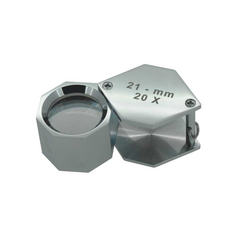 Diamond magnifying glass 20X folding