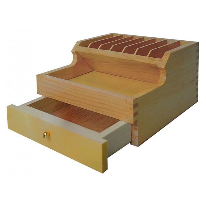Caja de madera para mesas profesionales