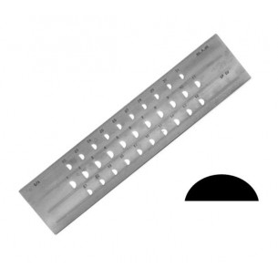 Hilera media caña normal 31 agujeros 9 a 6 mm