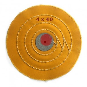 Disco de pulir tela 100 mm. x 40 capas amarillo