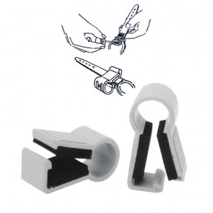 Útil para sujetar correas de reloj