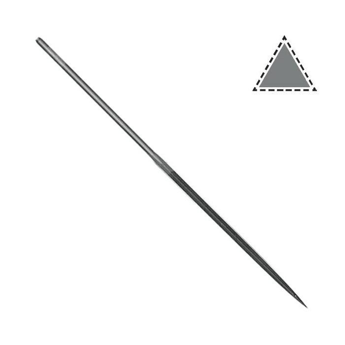 Limatón Vallorbe aguja triángulo 160 mm