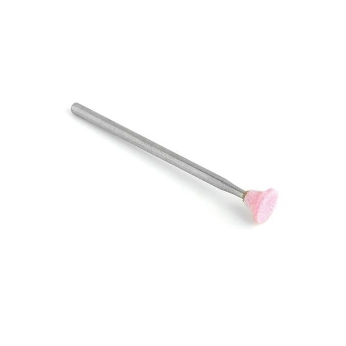 Abrasivo montado rosa cono invertido 7 mm de diámetro