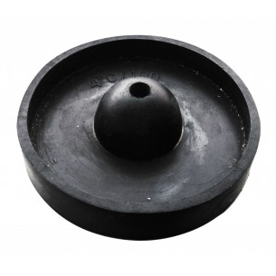 Base de goma para cilindro de microfusión 125 mm.