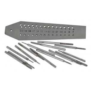 HILERA ROSCAR CON 14 MACHOS 0,7-2 mm