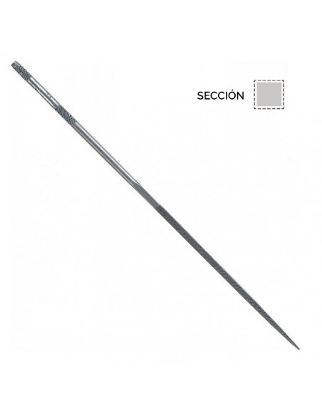 Lime aiguille carrée Vallorbe 180 mm.