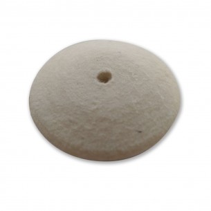 Lenteja de fieltro medio con agujero 40 x 10 mm.