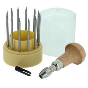 Lot de 12 poinçons perliers 1 à 12