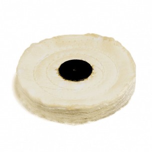 Cotton polishing disc 60 mm. 24 blades