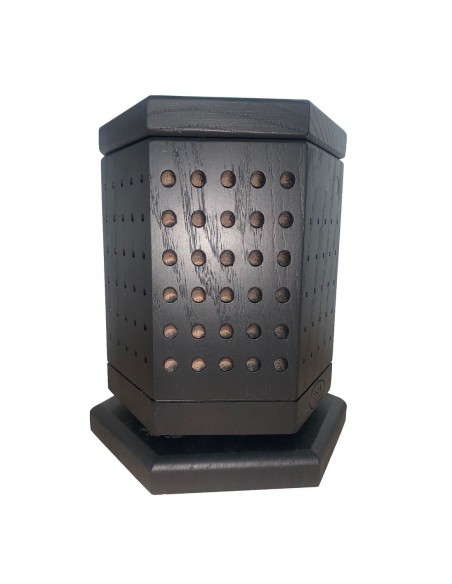 MPF black wooden Magnetic Rotating Utensil Holder