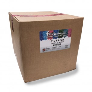 Cera aguamarina plástica en lentejas 22,7 Kg. 2