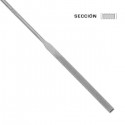 Lima de aguja mango redondo plana 140 mm