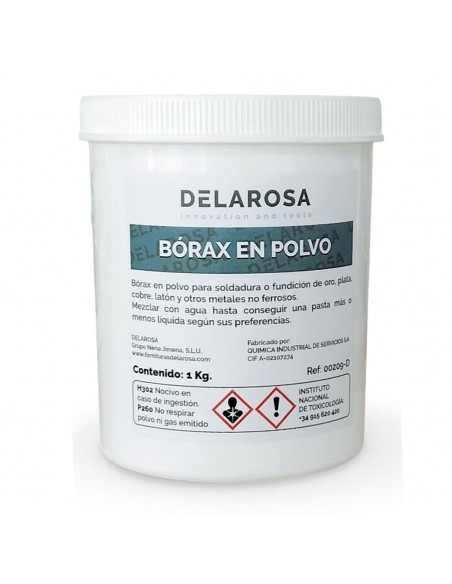 Poudre de borax pur 1 kg.