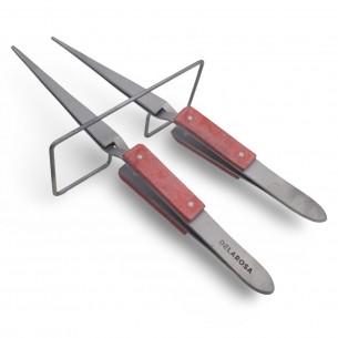 Pinzas cruzadas rectas aislantes dobles con base de apoyo