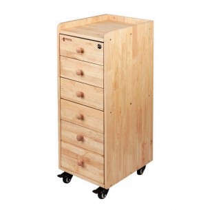 Durston 6-Drawer rolling cabinet for jewelry Box Table 2