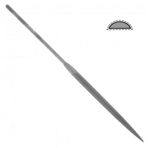 Lime aiguille Vallorbe Midget demi-rond 180...