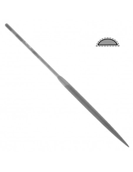 Vallorbe Midget mid-cut file 180 mm/chopped 2