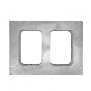 Marco de aluminio doble para moldes Castaldo 12 mm.