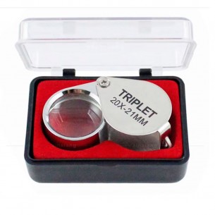 Lupa diamantista 20x triplet con estuche