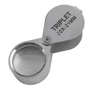 Lupa diamantista 20x triplet con estuche 2
