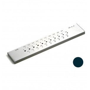 Hilera redonda de acero 3 a 0,5 mm con 31 agujeros