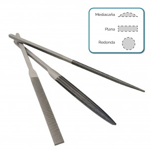 Jeu de 3 limes "habilis" Vallorbe 215mm hachées 1