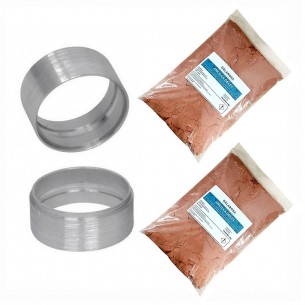 Kit de aros para arcilla 60 mm.+ 2 kg. de arcilla Delft