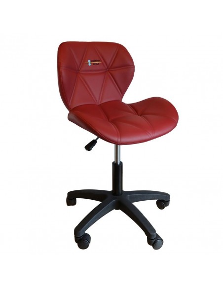 Silla de joyero tapizada con ruedas Durston Tools 43 a 58 cm.