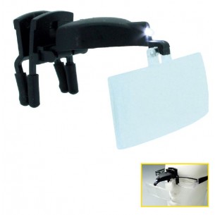 Binocular para gafas luz LED 1,5x, 2,5x, 3,5x
